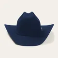 Deep navy blue western cowboy hat made of premium pure wool felt for men and women - Navy Blue