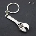Mini llavero de llave inglesa ajustable de metal plateado para llaves de coche y más - Llave Ajustable (A-16)