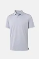 Detalle de polo de manga corta gris claro transpirable para hombre, estilo de negocios - Gris