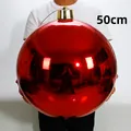 Extra große 50cm glänzende rote Weihnachtskugel für Baum- und Ladendekoration - 1 Stück/Packung (50cm) / Glänzendes Rot