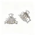 Silver metal spider hair claw clip with skeleton gothic design for Halloween - Spider Shape (47#) / 2.5cm (1 Piece) / Silver