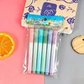 Set di 6 evidenziatori estetici a gradiente in colori pastello per la scuola e l'ufficio - Borsa a 6 Colori B / 6 Pezzi/Sacco