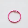 Anneau de reliure en métal peint rose durable pour projets DIY - Rose rouge
