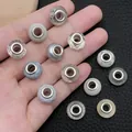 Assorted large hole beads for DIY bracelet making featuring various colors and textures - Pink Series (SN346)
