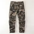 Vintage men's cotton camouflage cargo pants with multiple pockets and straight leg fit - 38 / Bottoms / Desert Camouflage