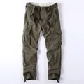 Pantalon cargo d'extérieur robuste pour hommes en vert olive avec design fonctionnel multi-poches - S / Bas (368) / Vert Armée Foncé