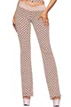 Zweiteiliges rosa Polka-Dot-Yoga-Set mit Schlaghose mit V-Taille und Halfter-Top - L / Leggings - Ballettrosa
