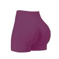 High-waist seamless butt-lifting yoga shorts in purple for gym fitness and running - XS / Bottoms / Cherry Purple