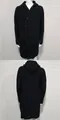 Professional men's mid-length hooded knit cardigan sweater in solid black color variant - M / Tops / Black