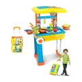 Toddler kitchen play set with portable trolley case design for role-playing fun - Kitchen Suitcase - Boys (08-926A)
