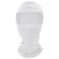 Atmungsaktive weiße Sturmhaube Gesichtsmaske für Halloween Karneval Kostüme - Einheitsgröße / Vollgesichtsmaske (YTCC01) / Weiß