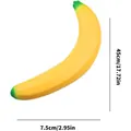 Detailed dimension view of a large realistic banana squishy toy measuring 45cm by 7.5cm - Jumbo Banana Style / 45cm Size