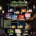 Detailed resin cat magic book keychain blind box featuring various cute kitty designs - Meow Magic Book - Full Set