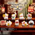 Cute resin lucky cat blind box figurines set for desk decoration - Unspeakable Meow Prone - Full Set