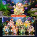 Adorable Chinese style fox girl blind box figurine collection with colorful crystal tails - Set of 6 - Full Box / Xian Shu Qi Yue Nine-Tailed Fox (A188)