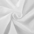 Close-up of high-quality white pure cotton fabric showing soft texture and fine weave. - S / Tops / White