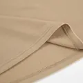 Detailed macro shot of the high-quality khaki French terry fabric texture on a sweatshirt - S / Top And Bottom / Khaki