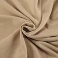 Close-up detail of the soft khaki knitted fabric texture for women's autumn sweatshirt set - S / Top And Bottom / Khaki