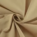 Vista macro dettagliata della trama del tessuto in cotone e lino kaki di alta qualità - Taglia S / Top E Pantaloni / Kaki