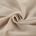 Detail view of soft khaki chiffon fabric with elegant crinkle texture for summer dresses - S / Khaki