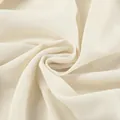 Macro view of soft creamy white chiffon fabric texture for French pleated flare sleeve shirt - S / Tops / Apricot