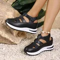 Schicke schwarze Damen-Plateausandalen mit Keilabsatz für den lässigen Sommer-Look - 36 / Keil-Hohl-Stil (8845) / Schwarz