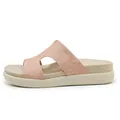 Women's pink rhinestone platform slide sandals with non-slip sole and SIKETU logo - 41 / Pink