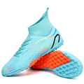 Professionelle High-Top TF Fußballschuhe für intensive Fußball-Trainingseinheiten - 33 / Mondlichtblau Turf