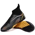 Detailansicht der Herren-Fußballschuhe mit TF-Sohle und schwarzem High-Top-Design - 37 / Schwarz Turf