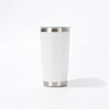 Gobelet isotherme de 20oz en acier inoxydable blanc mat pour porte-gobelet de voiture - 20oz / Blanc