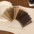 Detailweergave van haargrippads in verschillende bruin- en zwarttinten voor losse haren. - 5 Stuks / koffiekleur