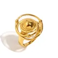 Minimalist 18K gold plated celestial orbit ring in stainless steel for women fashion - R5209 Gold