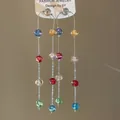 Elegante lange kwastjes oorbellen in Franse stijl met gekleurde kristallen kralen - Kleurrijke Gefacetteerde Kralen Lange Kwast Stijl (20#)