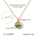 Détails du collier étoile de mer océan avec dimensions et poids pour les achats - Pendentif Étoile de Mer (HC-N40983) / Or