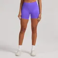 Short de yoga sans couture à taille haute violet pour le fitness et le sport - Ultraviolet (UV)