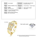 Anillo de hebilla de cinturón dorado con circonita 5A y ficha técnica detallada del producto - Talla 5 / Dorado - Estilo Sencillo