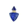Dettaglio del ciondolo a boccetta per oli essenziali in lapis lazuli - Lapislazzulo / Oro