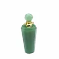 Natural green aventurine stone essential oil diffuser perfume bottle pendant jewelry - Aventurine Jade / Gold