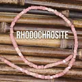Natuurlijke roze rhodochrosiet 4mm vierkante kubuskralen voor DIY sieraden maken - Rhodoniet / Ongeveer 40 Stuks (4x4x4mm) / Roze