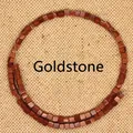 Bruine synthetische goudsteen 4 mm vierkante kralen voor DIY sieraden maken projecten - Goudzandsteen / Ongeveer 40 Stuks (4x4x4mm) / Roodbruin