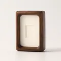 Minimalistischer Bilderrahmen aus schwarzem Walnussholz für 3 Zoll Instax Tischfotos - Schwarzwalnuss-Stil V