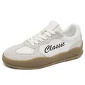Premium retro German Army Trainer sneakers in white and grey with breathable mesh panels - 39 / Off White