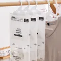 High capacity 500ml hanging moisture absorber bags for wardrobe and closet protection - Regular White Dehumidifier Bag / 50.00g