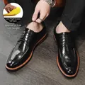 Professional men's black formal leather business shoes with 1.2cm height increasing insole. - 37 / Height Increasing / 1.2cm Insole / Black