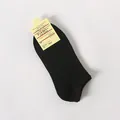 Breathable black low-cut boat socks for women, comfortable invisible foot cover socks - One Size / Black