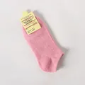Breathable pink cotton invisible boat socks for women with display card packaging - One Size / Red