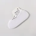 Invisible white no-show liner socks for women's high heels and low cut shallow shoes. - One Size / White (Women's Summer Thin Style)