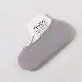 Grey invisible no-show liner socks for women, made of breathable cotton material - One Size / Grey (Women's Summer Thin Style)