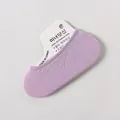 Light purple invisible low-cut cotton socks for women, breathable no-show design - One Size / Purple (Women's Summer Thin Style)