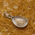 Élégant collier avec pendentif en quartz cristal en forme de goutte pour femme argenté - Pendentif Seul (Sans Chaîne) / Cristal blanc